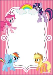 My Little Pony Birthday Invite Template