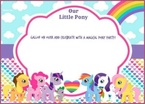 My Little Pony Invitation Template