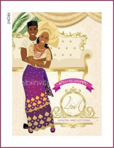 Nigerian Traditional Wedding Invitations