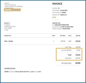 Non Vat Vendor Invoice Template
