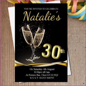 Personalised 30th Birthday Invitations