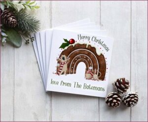 Personalised Christmas Cards Uk Etsy