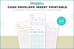 Petty Cash Envelope Template