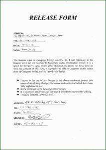 Photo Release Form Uk