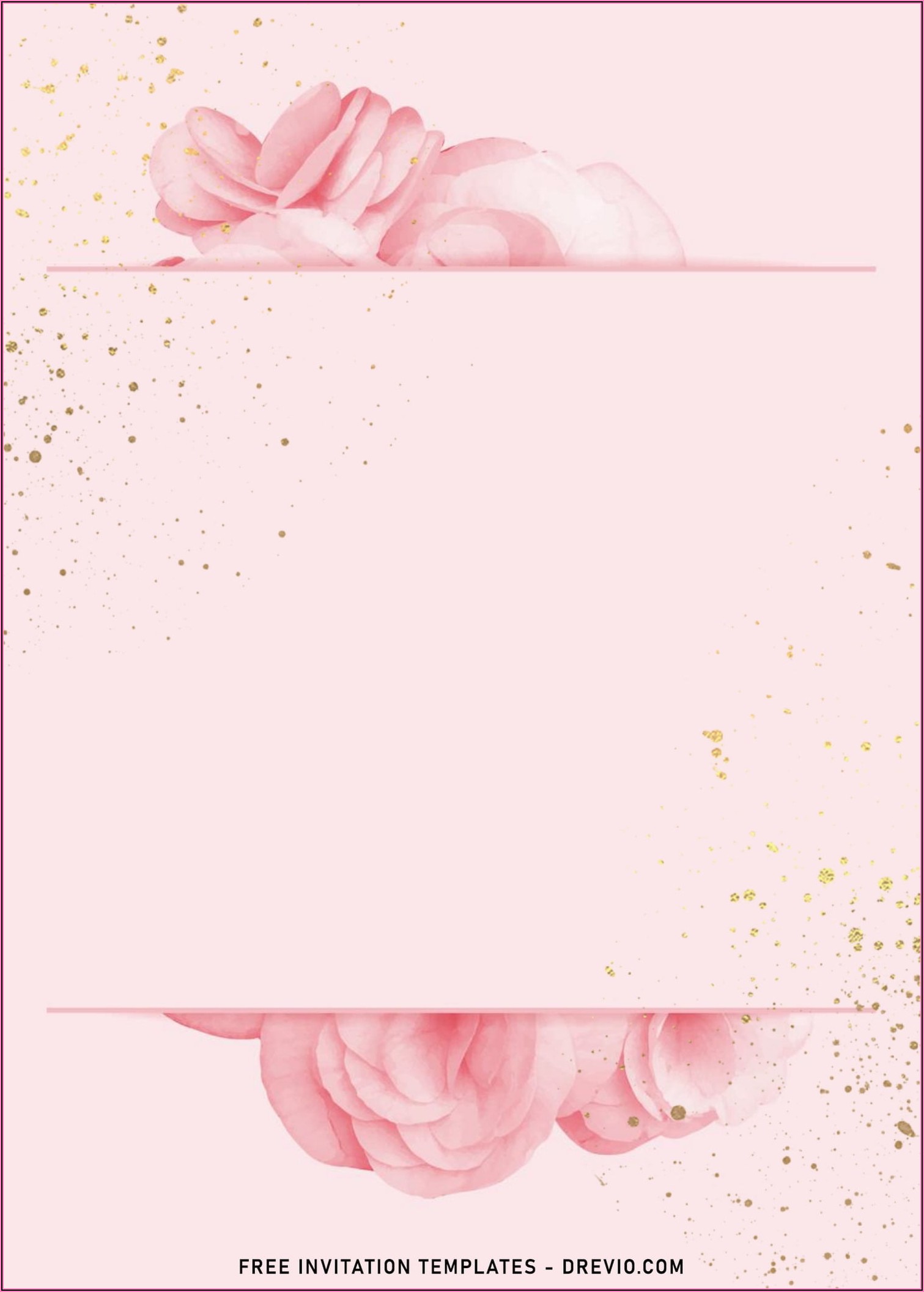 Pink Wedding Invitation Templates Free Download