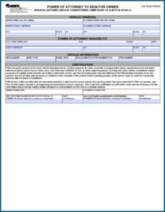 Power Of Attorney Form Virginia Dmv