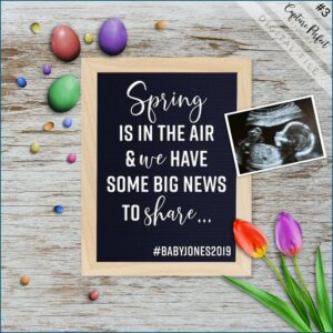 Pregnancy Announcement Card Template