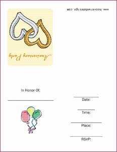 Printable 50th Wedding Anniversary Invitations