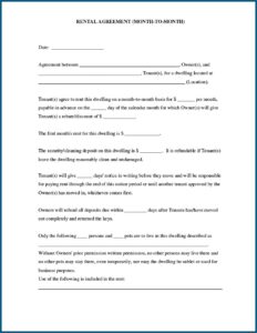 Printable Party Rental Contract Template