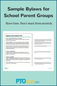 Pta Bylaws Template