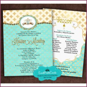 Quinceanera Invitations Wording Padrinos