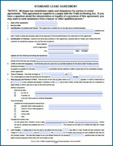 Rental Property Lease Agreement Template