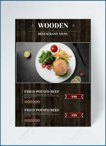 Restaurant Menu Flyer Template