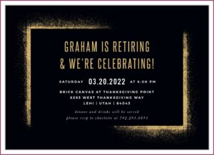 Retirement Invite Wording Samples
