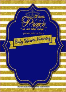 Royal Blue And Gold Invitation Templates Free