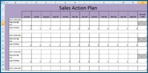 Sales Close Plan Template Excel