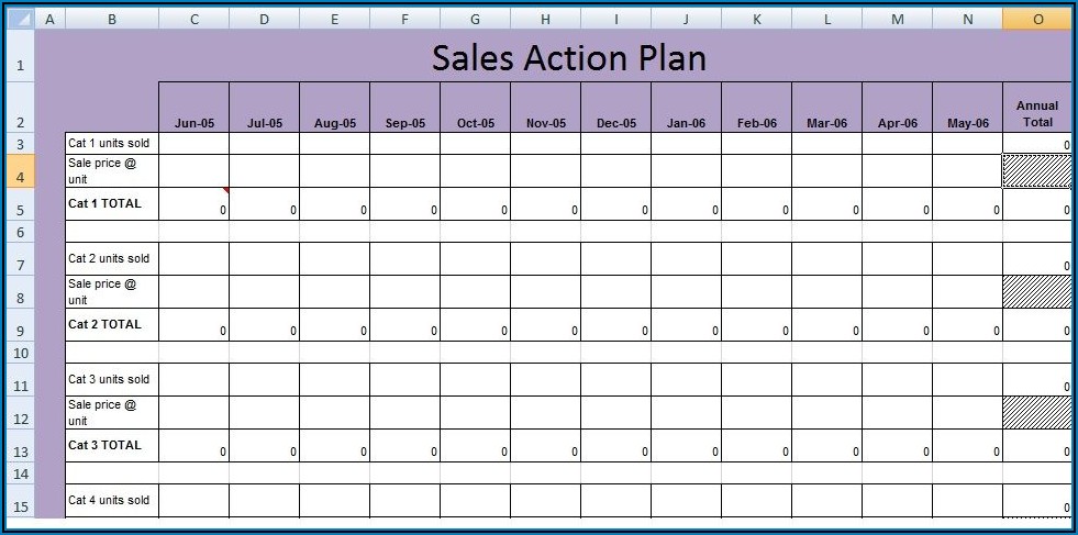Sales Close Plan Template Excel