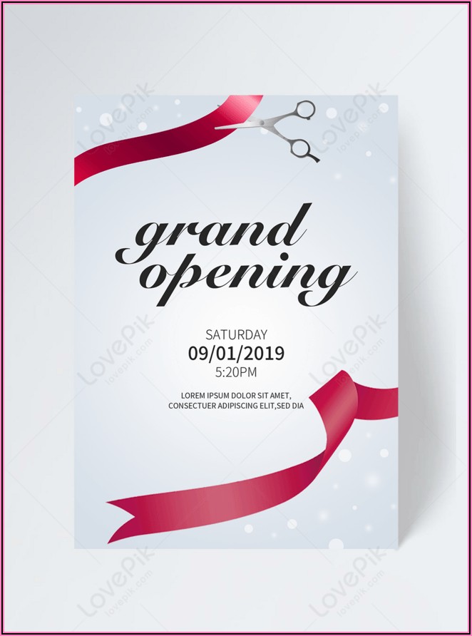 Shop Opening Invitation Video Template Free Download
