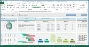 Simple Project Management Dashboard Excel Template Free
