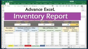Stock Control Excel Template Free Download