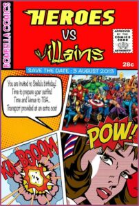 Superhero And Villain Invitations