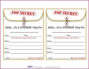 Surprise 40th Birthday Invitation Templates