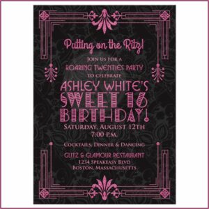 Sweet 16 Birthday Invitation Card