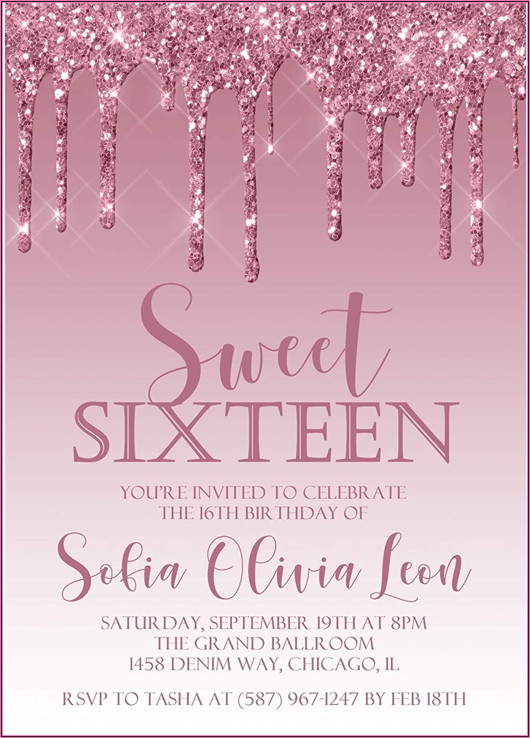 Sweet 16 Birthday Invitations Amazon