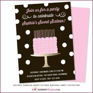 Sweet Sixteen Birthday Invitations Templates Free