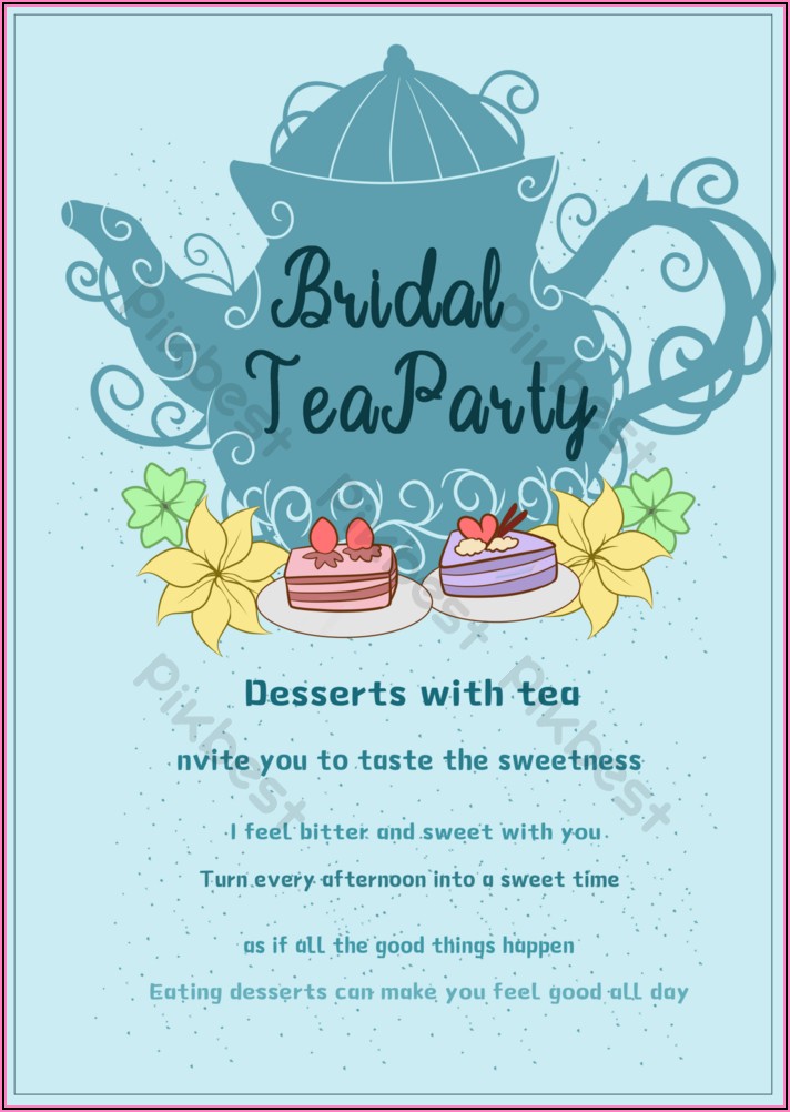 Tea Invitation Template Free