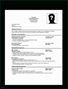 Tradesman Cv Template