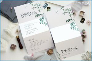 Tri Fold Wedding Invitations Australia