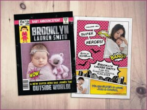 Twin Baby Boy Birthday Invitation