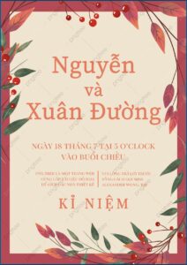 Vietnamese Wedding Invitation Template