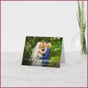 We Got Married Wedding Invitations