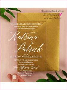Wedding Invitations Clear Paper