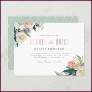 Zazzle Floral Bridal Shower Invitations