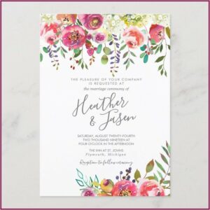 Zazzle Floral Wedding Invitations