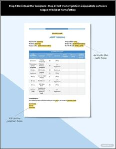 Asset Tracking Template Excel