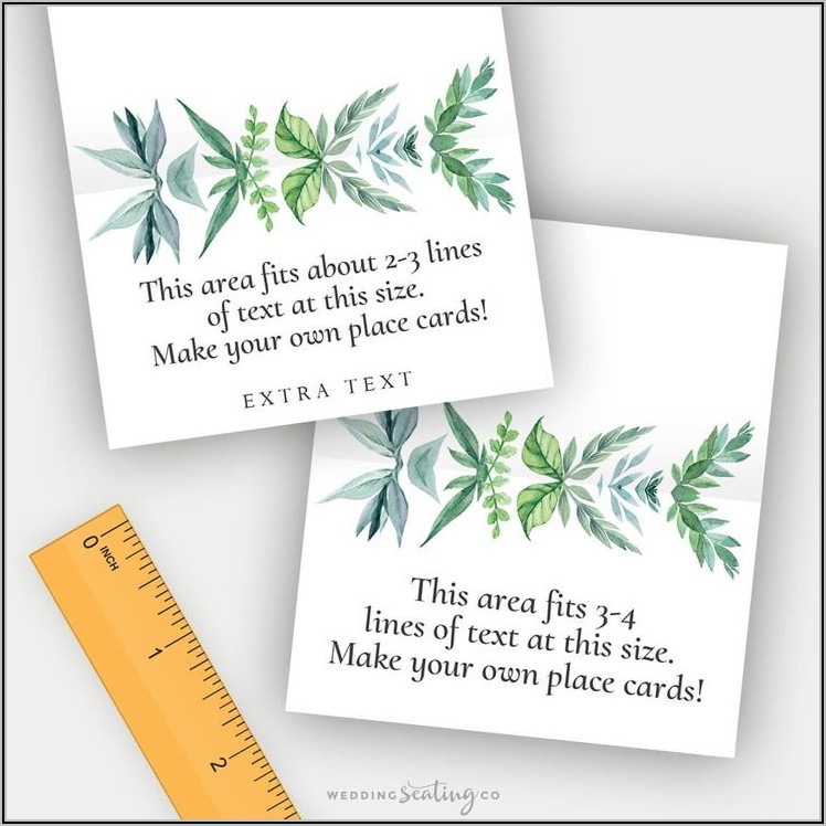 Avery Folded Place Cards Template