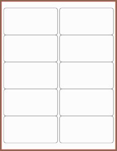 Avery Labels 2x4 Template