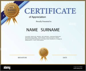 Award Template Certificate Of Appreciation