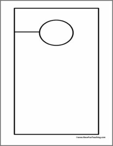 Blank Door Hanger Template