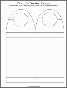 Blank Door Hanger Template Word