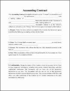 Bookkeeping Service Agreement Template Australia