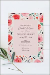 Bridal Shower Invitations Template