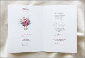 Catholic Funeral Mass Program Template Free