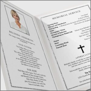 Catholic Funeral Program Template Free