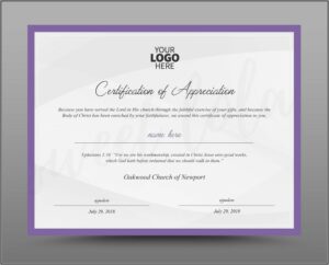 Certificate Of Appreciation Template Word Doc