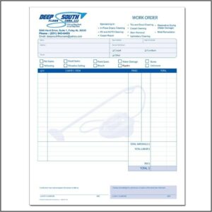 Cleaning Service Receipt Template